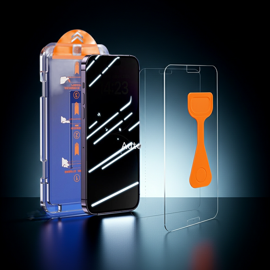 2er-Pack Panzerglas für iPhone | HD Vollschutz | Anti-Fingerprint | Staubschutz-Lautsprechernetz