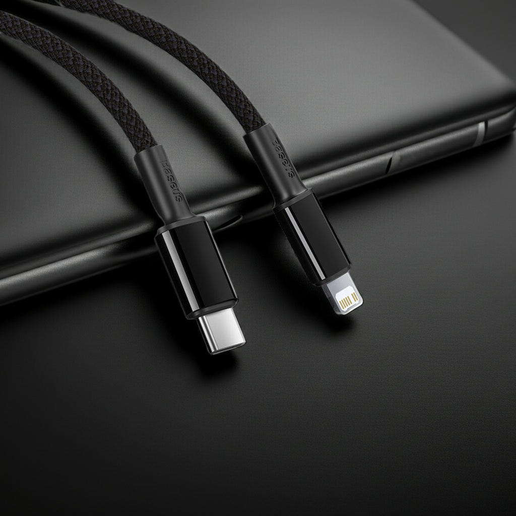 Baseus USB-C auf Lightning Kabel PD 20W | Schnellladung | Geflochtenes Nylon | 480Mbps | 1m / 2m